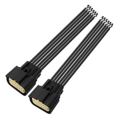 HiSport 68364272AA 2PCS Halogen Headlight Connector Harness Pigtail Compatible with Dodge Charger 2015-2018