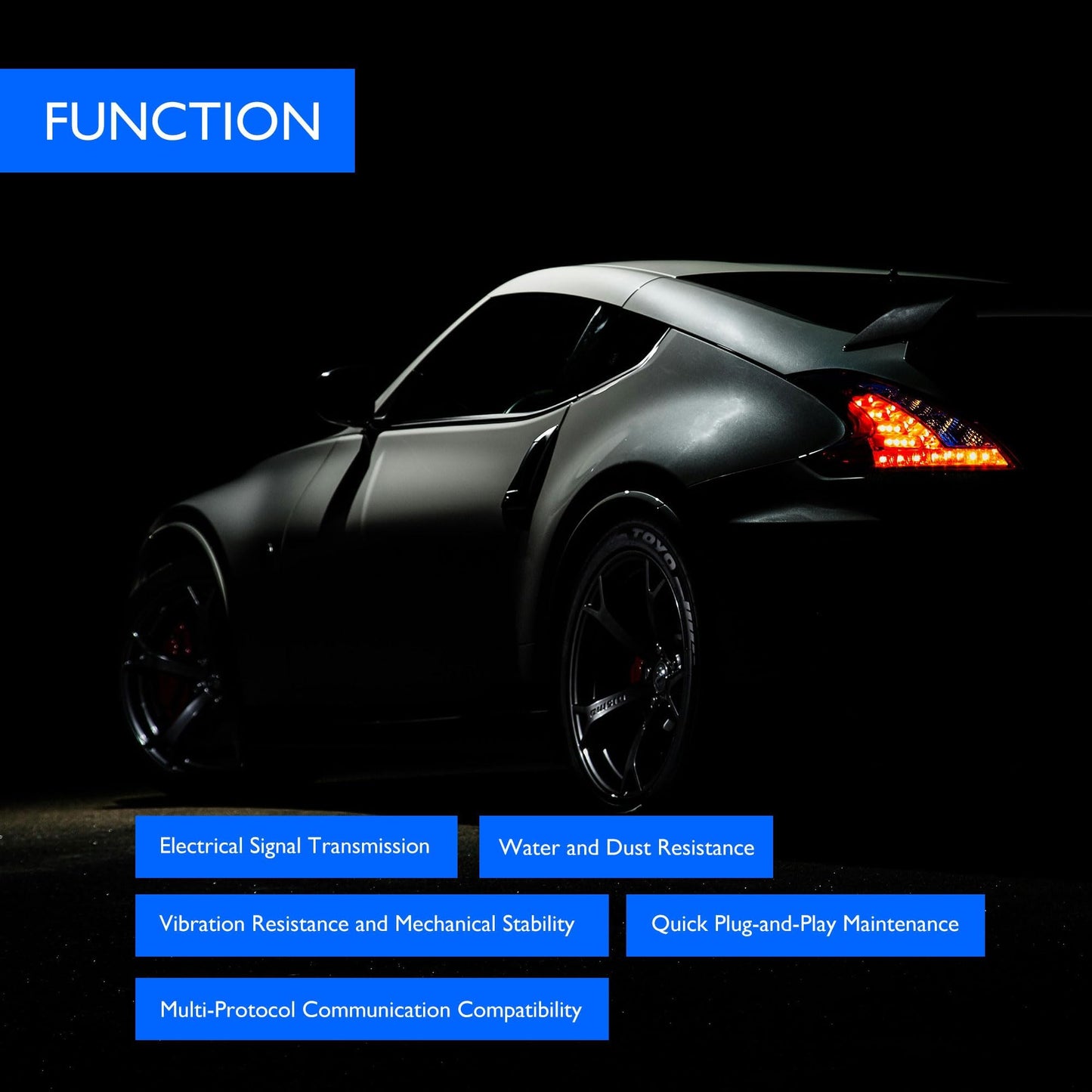 HiSport 2PCS Rear Tail Light Connector Compatible with BMW BMW 320i xDriv 2013-2015, 328d xDrive Sedan 2014-2015, 328i xDrive Sedan 2013-2015, 335i xDrive Seda 2013, ActiveHybrid 3, M3 2015