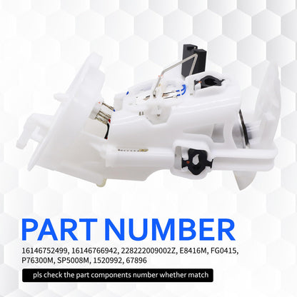 HiSport Fuel Pump Assembly with Sending Unit Compatible with BMW 323i 232ci 323ti 325i 325ci 325xi 328i 328ci 330i 330ci 330xi Replacement for 16146752499 228222009002Z E8416M SP5008M P76300M
