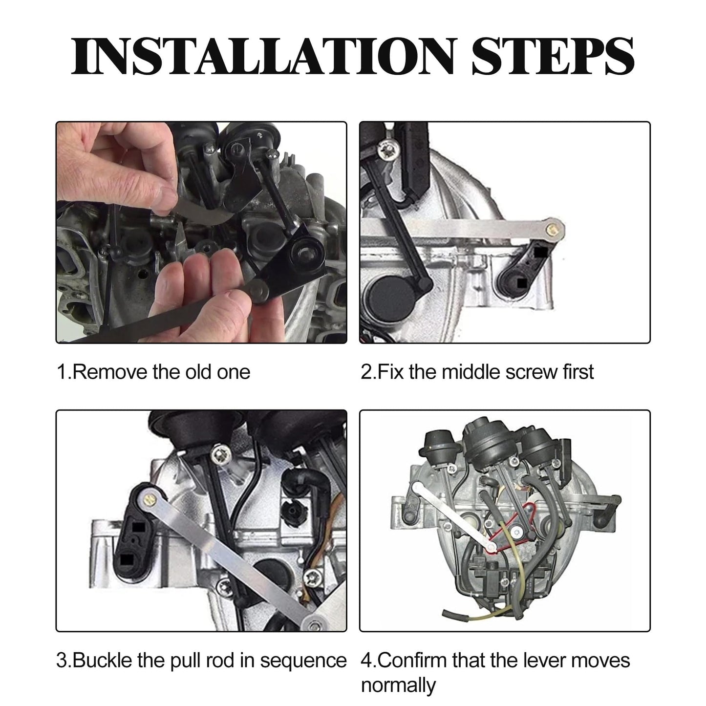 HiSport 2721402401 Intake Manifold Air Flap Runner Lever Repair Compatible with Mercedes Benz C280 C300 C350 CL550 CLK350 CLK550 CLS550 E280 E300 E350 E550 GL450 GL550 M272 V6 M273 V8 Engine