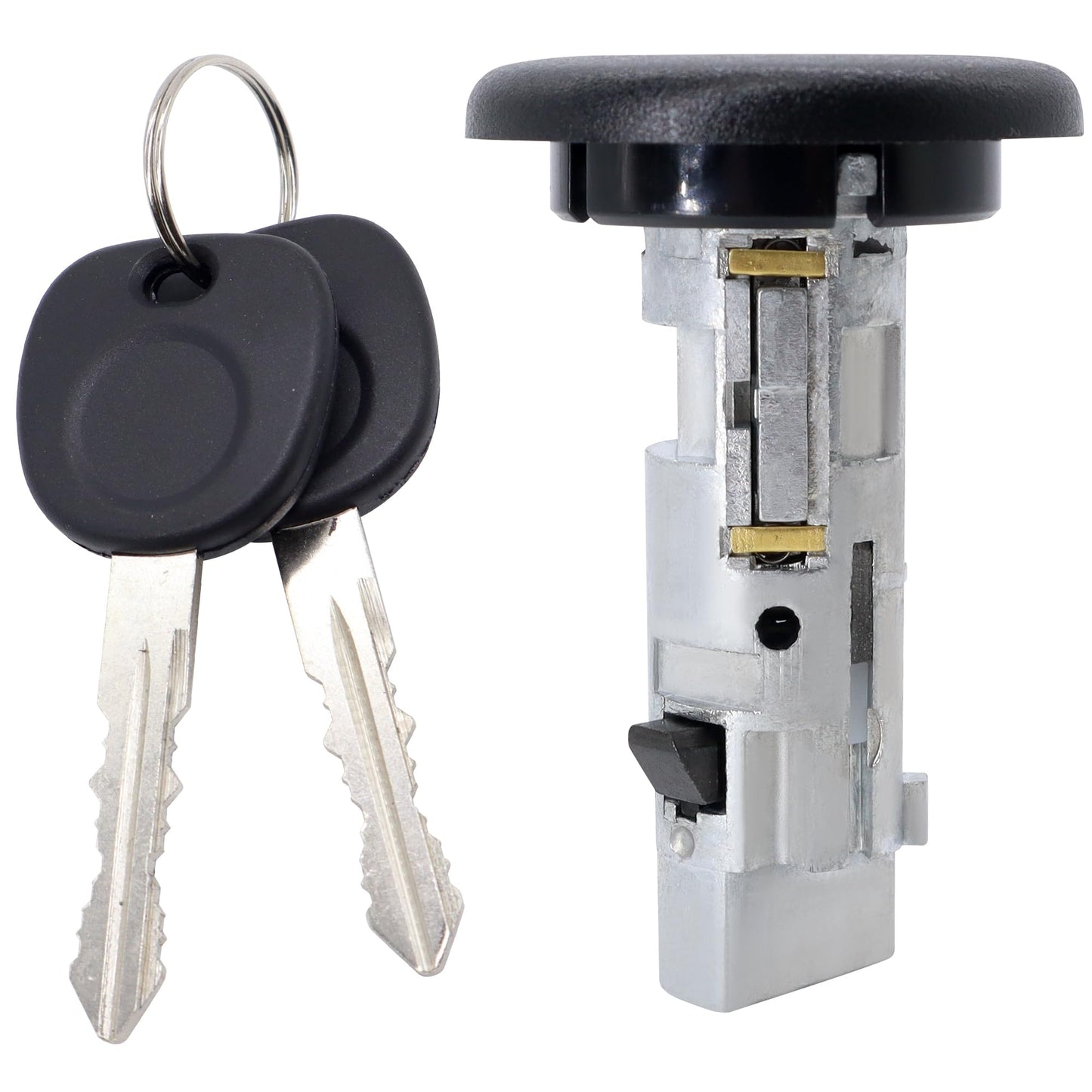 HiSport Ignition Lock Cylinder Switch US-312L W/2 Keys Replacement for Chevy Silverado Avalanche Tahoe Suburban GMC Sierra Buick Hummer Bravada Pontiac 1999-2007
