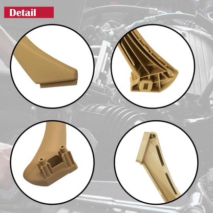 HiSport Inner Outer Door Panel Pull Handle Outer Trim Cover - Compatible with BMW E90 E91 E92 E93 3 Series 325i 328i 335i 330i Replace 51417230854