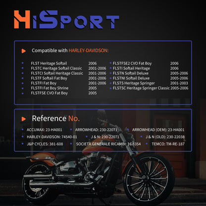HiSport 74610-01 74540-01 Voltage Regulator Rectifiers Compatible with Harley Davidson 2001 2002 2003 2004 2005 2006 Twin Cam 88 Softail