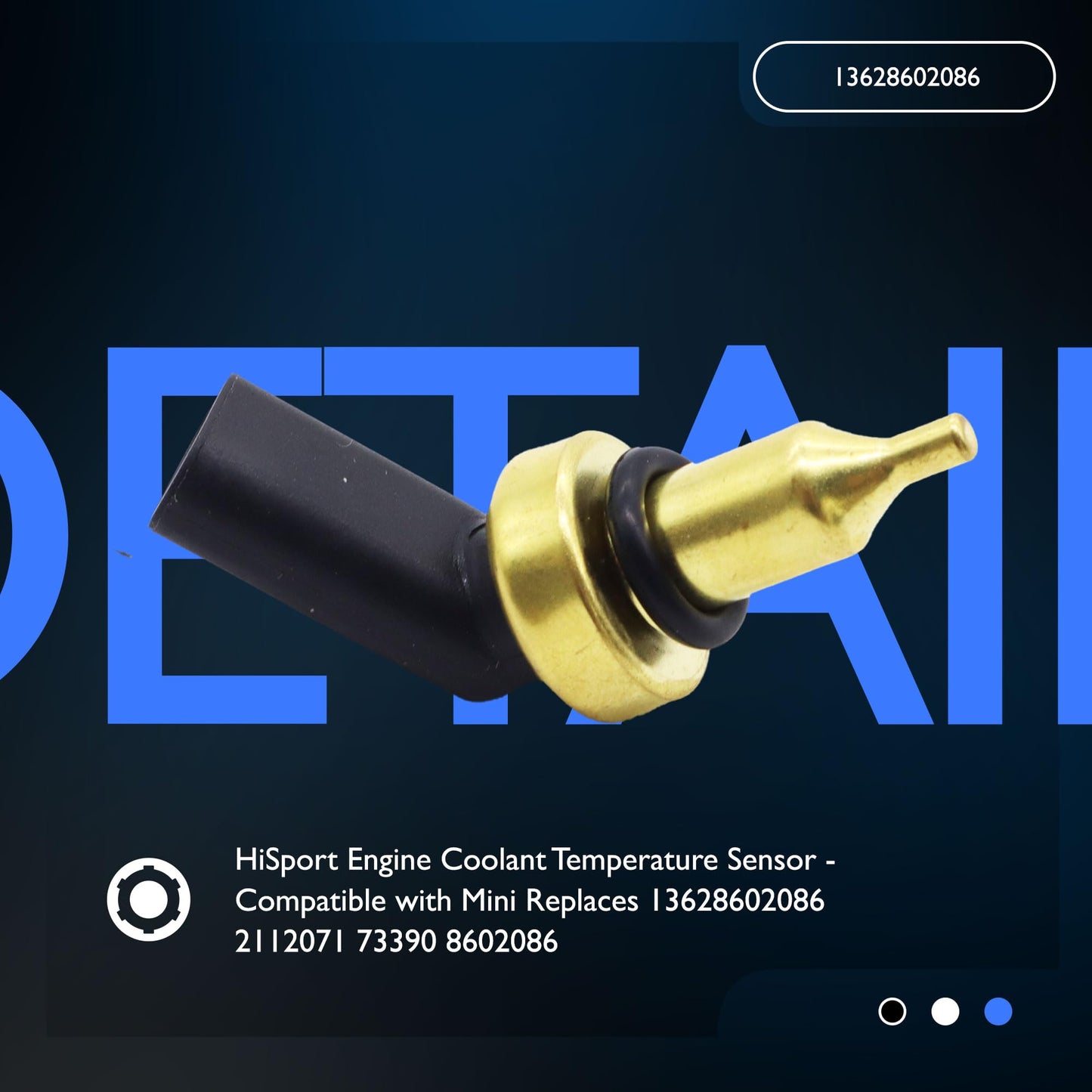 HiSport Engine Coolant Temperature Sensor - Compatible with Mini Replaces 13628602086 2112071 73390 8602086