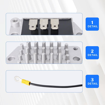 HiSport 25-403-39-S Voltage Regulator Rectifier - Compatible with Kohler CH730-0165 CH730-0170 ECV740 ECH749 64569 62570 Replaces 25-403-32-S 25-403-05-S
