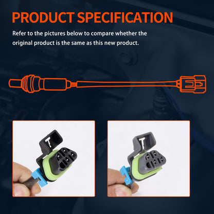 HiSport 250-241128 250-24491 O2 Oxygen Sensor Upstream and Downstream 4PCS - Compatible with Chevy Express 1500 2500 3500 Compatible with GMC Savana 1500 2500 3500 4.3L 4.8L 5.3L 6.0L 2008-2016