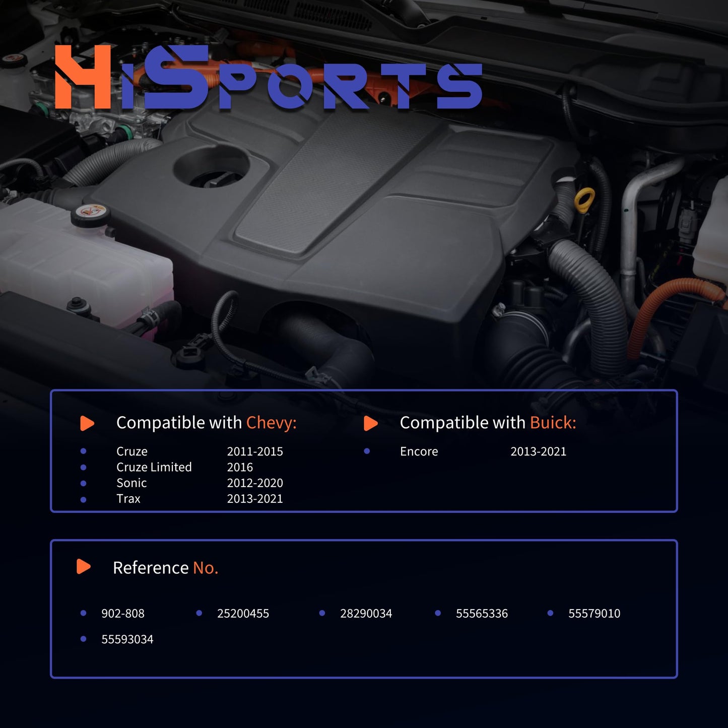 HiSport Engine Coolant Thermostat Housing Assembly - Compatible with Buick Encore 2013-2021 | Chevy Cruze 2011-2015 Cruze Limited 2016 Sonic 2012-2020 Trax 2013-2021 - Replace 902-808