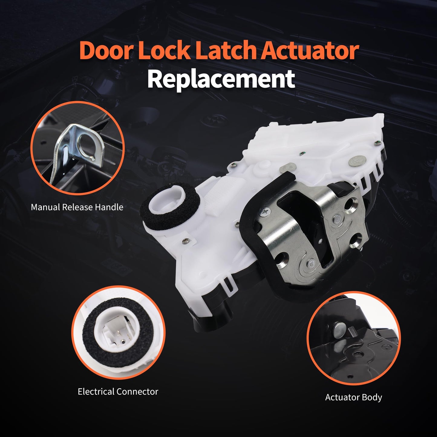 HiSport Front Left Driver Door Latch Lock Actuator 931-494 Compatible with Toyota Tacoma 2005-2015, Yaris 2007-2015, Prius 2006-2012, FJ Cruiser 2007-2014, Avalon 2005-2012