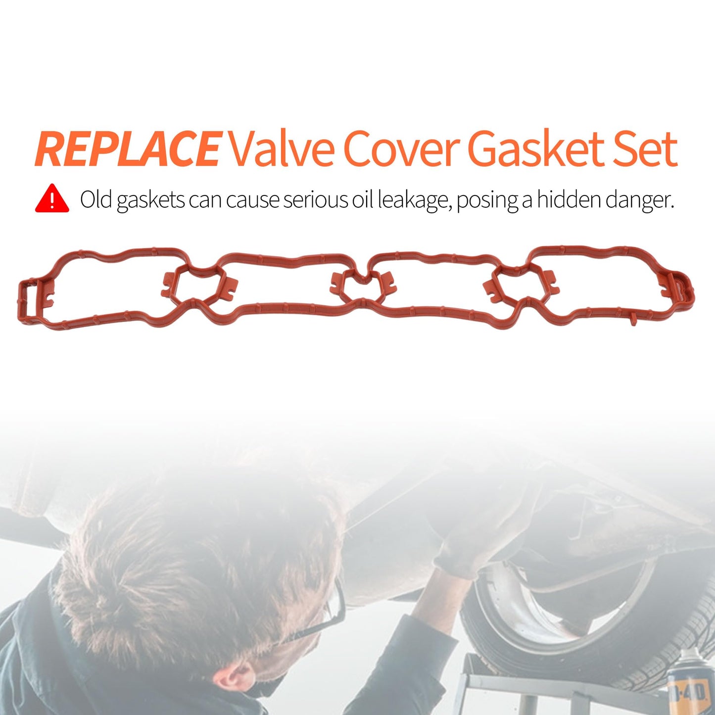 HiSport MS 96780 Engine Intake Manifold Gasket Set Replacement for Volkswagen Tiguan Jetta Compatible with Audi A4 A3 2.0L 2005-2018 Replace 06F129717D