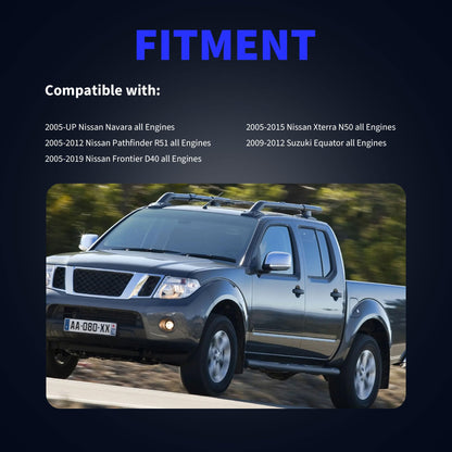 HiSport Front ABS Wheel Speed Sensor Left and Right Compatible with Nissan Frontier D40 2005-2019,Pathfinder R51 2005-2012,Xterra N50 2005-2015,Navara 2005-Up,Replacement for Suzuki Equator 2009-2012