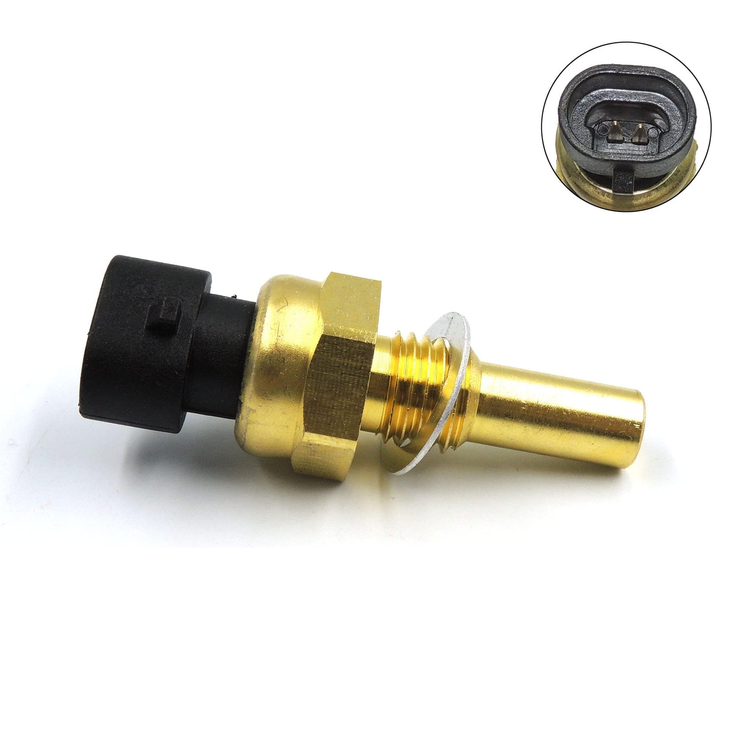 HiSport 2134514 Engine Coolant Temperature Sensor - Compatible with Chevy Avalanche Impala Trailblazer Suburban Express Silverado GMC Envoy Sierra Yukon Savana Saturn 1997-2016 - Replaces 213953