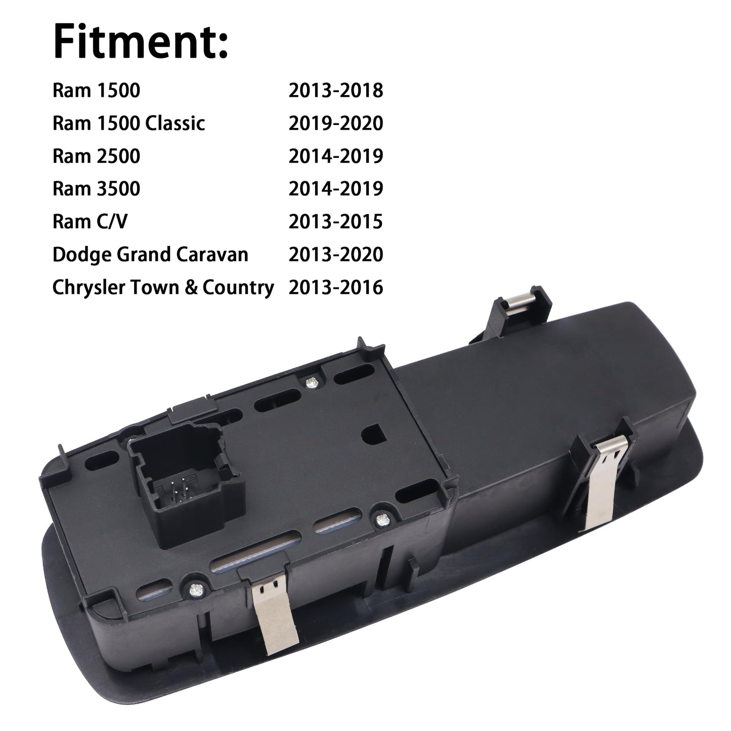 HiSport 68110865AA Power Window Switch Front Right Passenger Side 6 PINS - Compatible with Ram 1500 Classic 2500 3500 C/V Dodge Grand Caravan Chrysler Town & Country 2013-2020