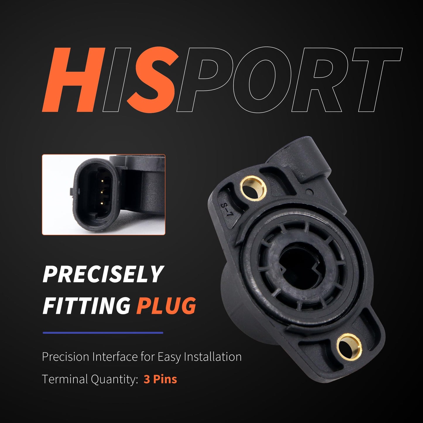 HiSport MC1414 Throttle Position Sensor TPS Compatible with Harley-Davidson 2001-2005 Softail Deuce EFI FXSTDI Replace 7701204055