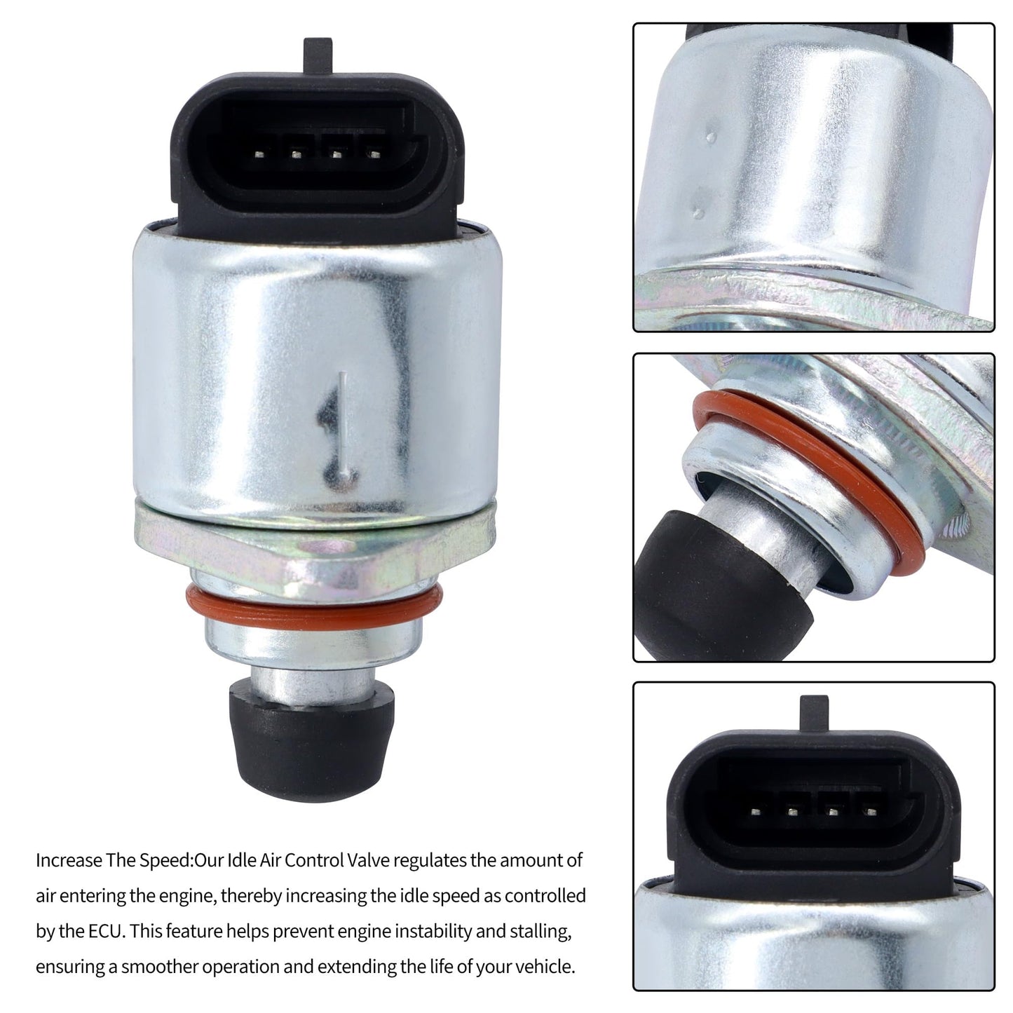 HiSport Fuel Injection Idle Air Control Valve Compatible with Cadillac Escalade,Chevrolet Chevy Astro Blazer,GMC Sierra 1500 Sierra 1500 Classic Sonoma Yukon,Isuzu Hombre,Oldsmobile Bravada 17113209