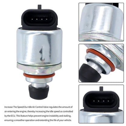 HiSport Fuel Injection Idle Air Control Valve Compatible with Cadillac Escalade,Chevrolet Chevy Astro Blazer,GMC Sierra 1500 Sierra 1500 Classic Sonoma Yukon,Isuzu Hombre,Oldsmobile Bravada 17113209