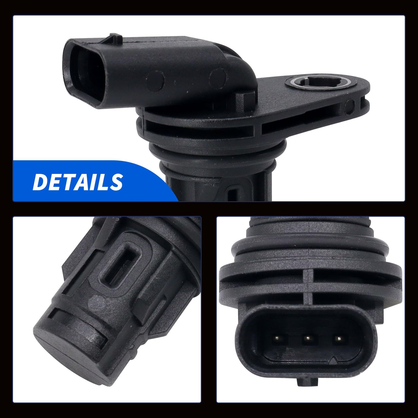 HiSport Engine Camshaft Position Sensor PC973 Compatible with Mercedes-Benz C300 C350 CL550 CL63 E350 E400 E550 E63 G63 GL450 GL550 GLE350 S63 SL550 SL63 SLK350 SLK55 AMG S 2011-2019 2PCS