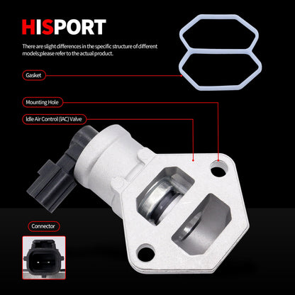 HiSport 2152058 1F2220660 Fuel Injection Idle Air Control Valve IAC Compatible with Ford Explorer Sport 2001-2003, Explorer Sport Trac 2001-2005, Ranger 2001-2011 & Mazda B4000 2001-2010