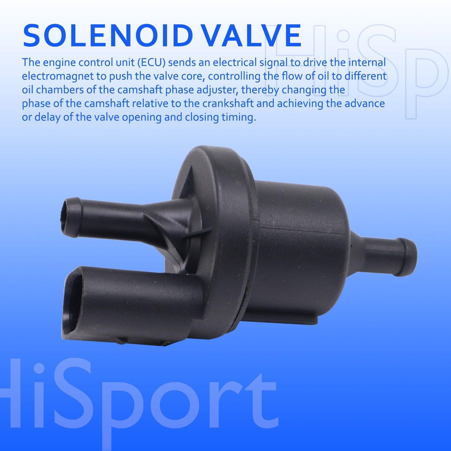 Hisport Vapor Canister Purge Valve Solenoid - Compatible with Hyundai Elantra Sonata Kia Optima Rio Replaces 28910-22040