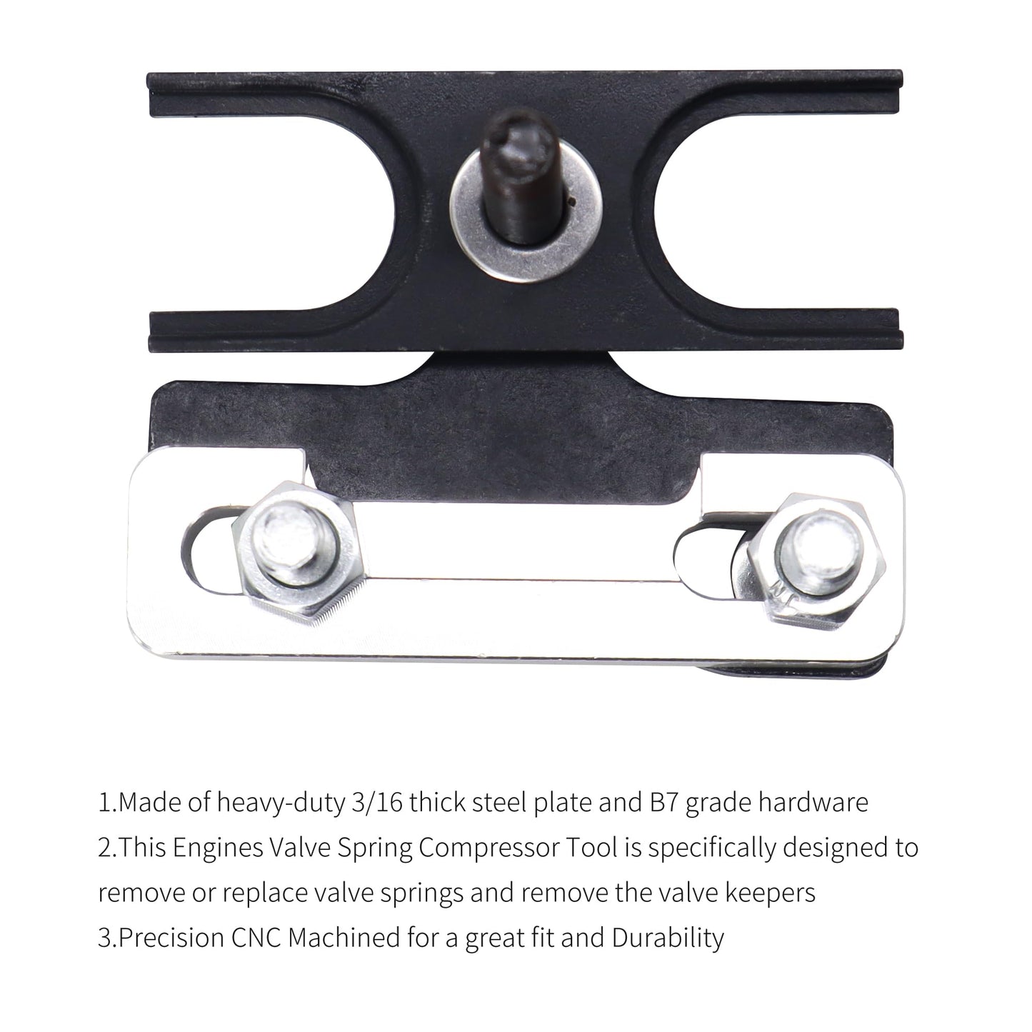 HiSport 67605 LS Valve Spring Compressor Tool Compatible with LS1 LS2 LS3 LS6 Chevy LSX Camaro Corvette Trans am GTO G8 CTS V Trucks 4.8L 5.3L 5.7L 6.0L 6.2L Engine