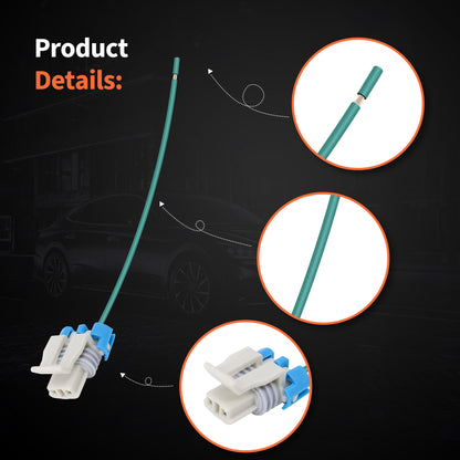 HiSport 1-Wire Pigtail Coolant Temperature Sensor Connector C1500 16CM - Compatible with GM Vehicles Chevy C1500 K1500 Tahoe Impala Buick Regal Oldsmobile 98