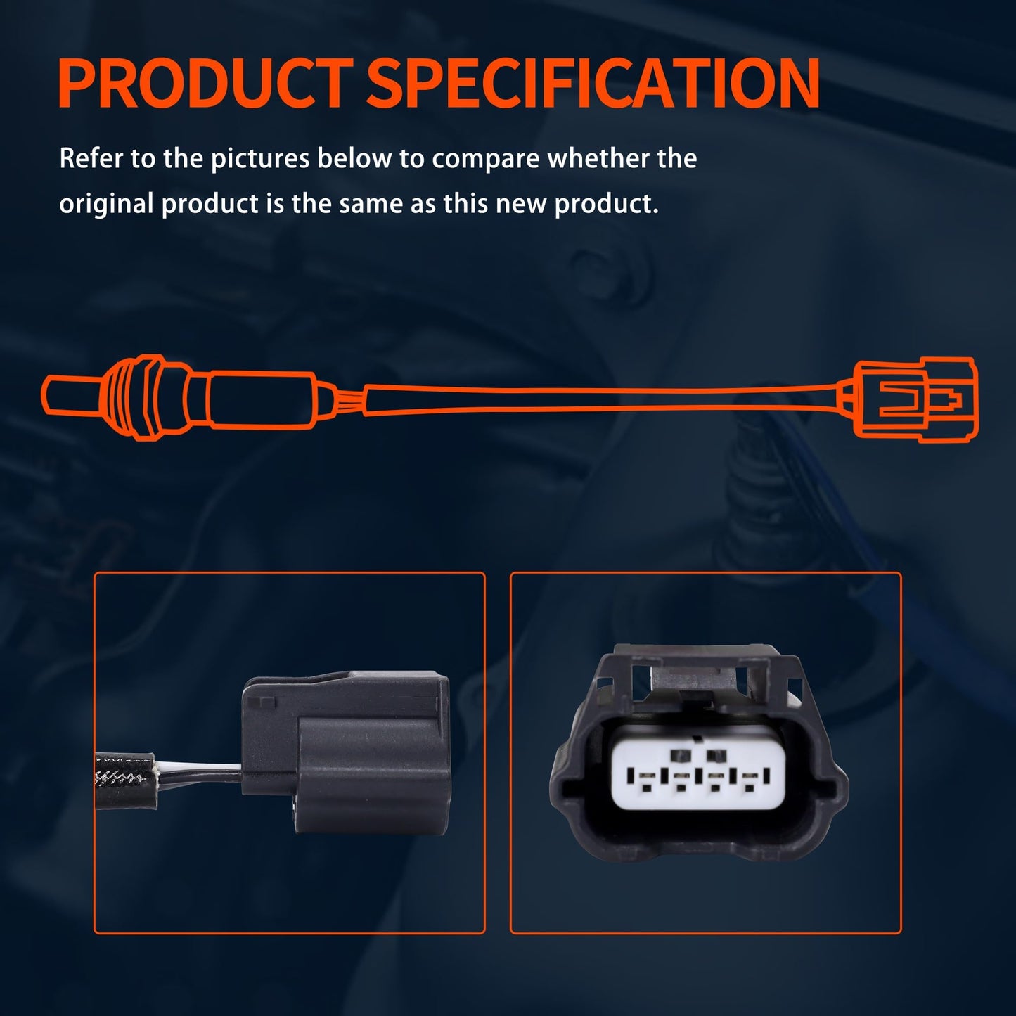 HiSport 250-241106 Oxygen Sensor Downstream -4- Wire Heated O2 Sensor Compatible with Infinity JX35 Q40 Q50 Q60 Q70 Q70L QX50 QX60 QX70, Nissan 370Z Altima Juke Murano Pathfinder Quest