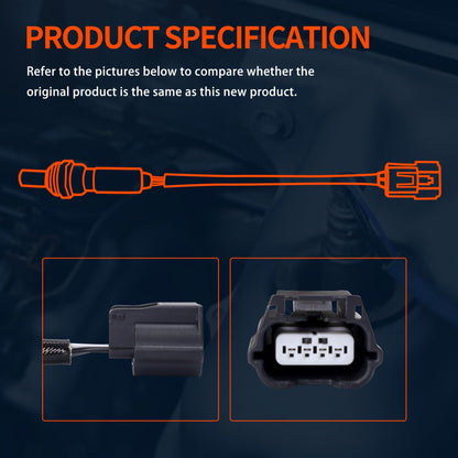 HiSport 250-241106 Oxygen Sensor Downstream -4- Wire Heated O2 Sensor Compatible with Infinity JX35 Q40 Q50 Q60 Q70 Q70L QX50 QX60 QX70, Nissan 370Z Altima Juke Murano Pathfinder Quest