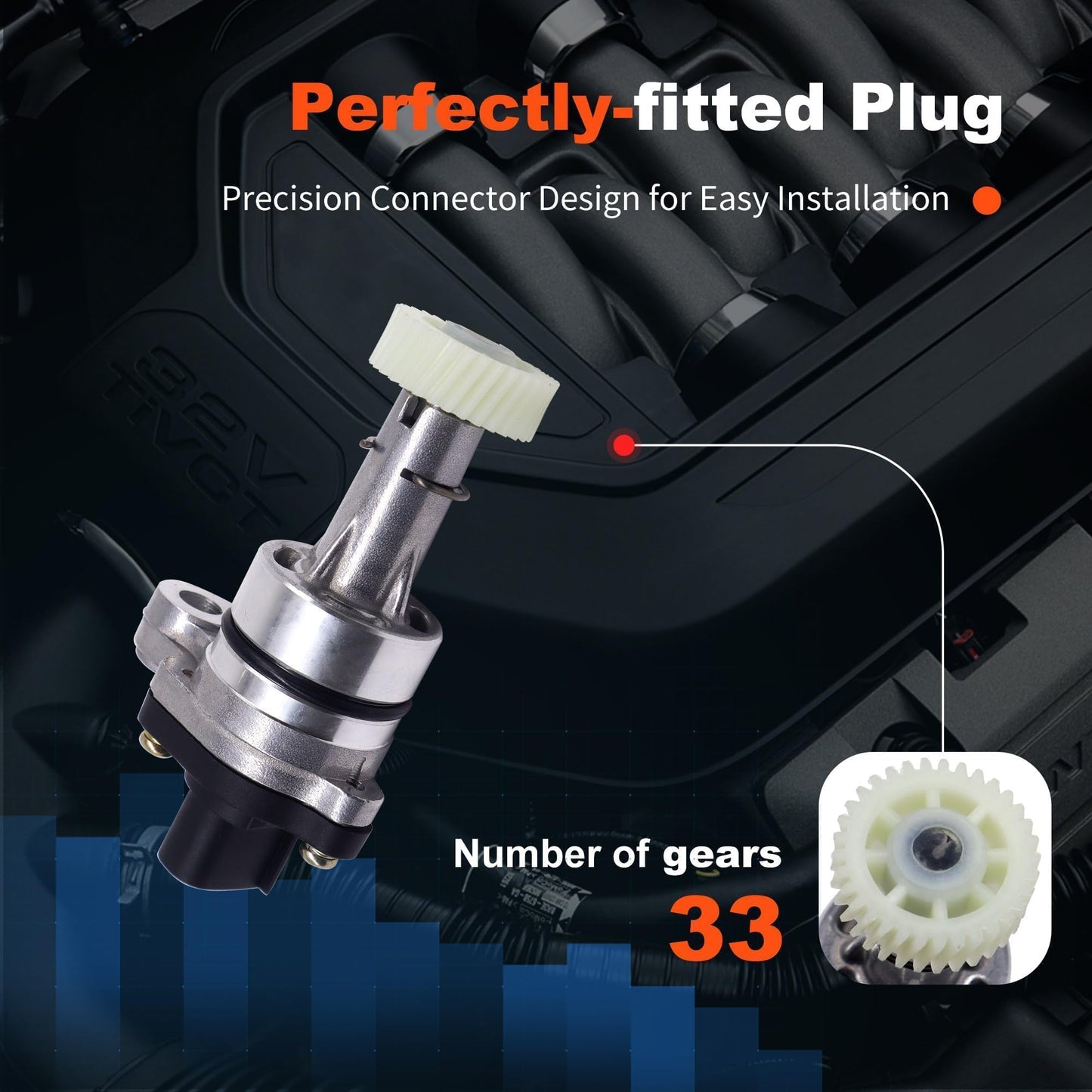 HiSport Transmission Speed Sensor 83181-12020 3Pin - Compatible with Chevrolet Geo Lexus Pontiac Toyota Prizm LX470 4Runner Camry Celica Corolla Echo Land Matrix RAV4 Sequoia T100 Tundra 1990-2012