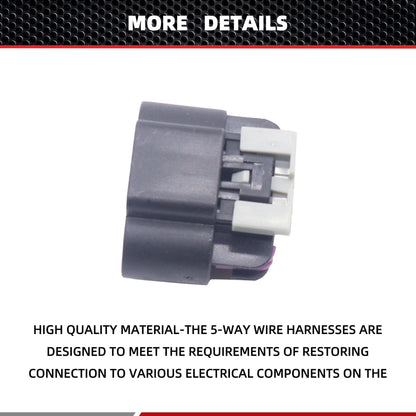 HiSport 645-500 Mass Air Flow Sensor Connector Comptible with Buick, Cadillac, Chevrolet, Chevy, GMC, Hummer, Isuzu, Oldsmobile, Pontiac, Saab, Saturn, Workhorse Fasttrack Replace 13585858, 19151498