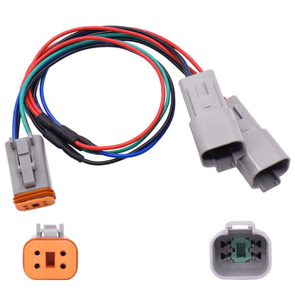 HiSport Motorcycle Switched Circuit Adapter Harness Kits Compatible with Harley Motorcycle Touring and Trike Models 1994-later