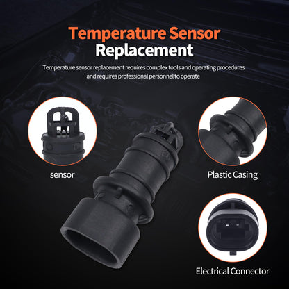 HiSport 213-4663 Engine Intake Manifold Temperature Sensor - Compatible with Buick Century LaCrosse Chevrolet Astro Blazer GMC Envoy Safari Replaces 2134663 88864354
