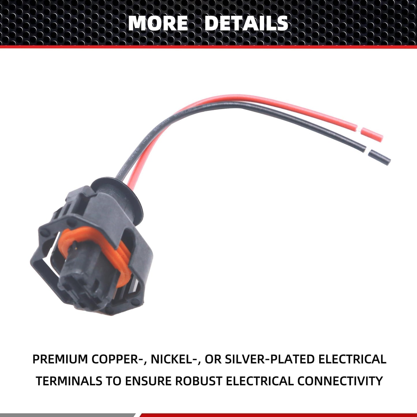 HiSport S1024 Engine Coolant Temperature Sensor Connector Compatible with Buick, Cadillac, Chevrolet Chevy, GMC, Hyundai, Kia, Pontiac, Porsche, Saab, Saturn, Suzuki