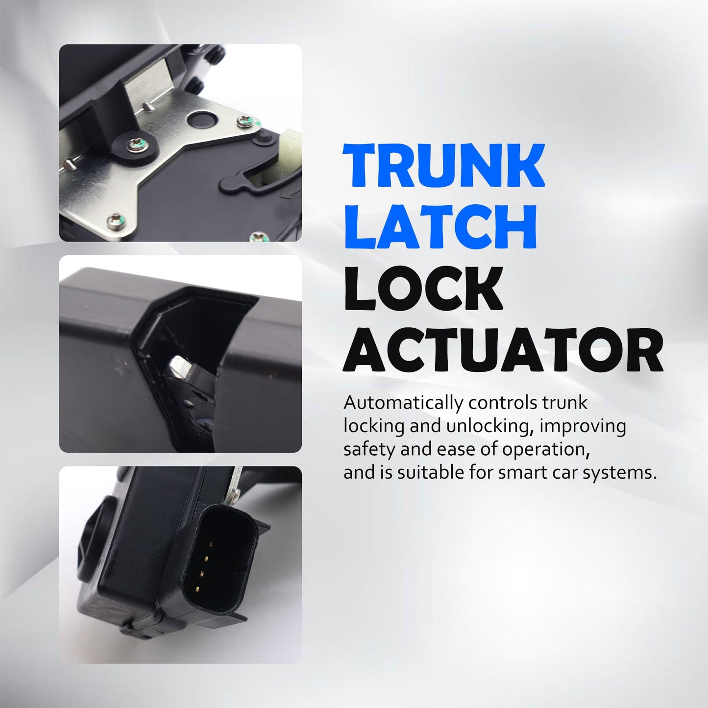 HiSport 81230-3Z000 Rear Tailgate Hatch Latch Lock Actuator Compatible with Hyundai Santa Fe 2013-2018, Santa Fe XL 2019, Replacement for Kia Sedona 2015-2021, Kia Sorent 2014-2015