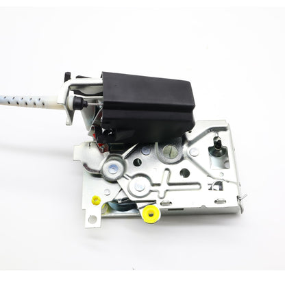 Hisport F4TZ-15219A65-A Door Latch Lock Assembly Front Left Driver Side - Compatible with 1992-1998 Ford F350 F250 F150 Bronco LH Side Power Door Latch Lock Actuator Motor Cable Rod Kit