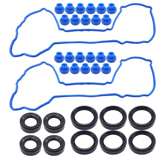 HiSport Engine Valve Cover Gasket Set - Compatible with Ford Edge Explorer F-150 Flex Mustang Police Interceptor Sedan Taurus Transit-150 Transit-250 Transit-350 Transit-350 HD - Replace VS50814R