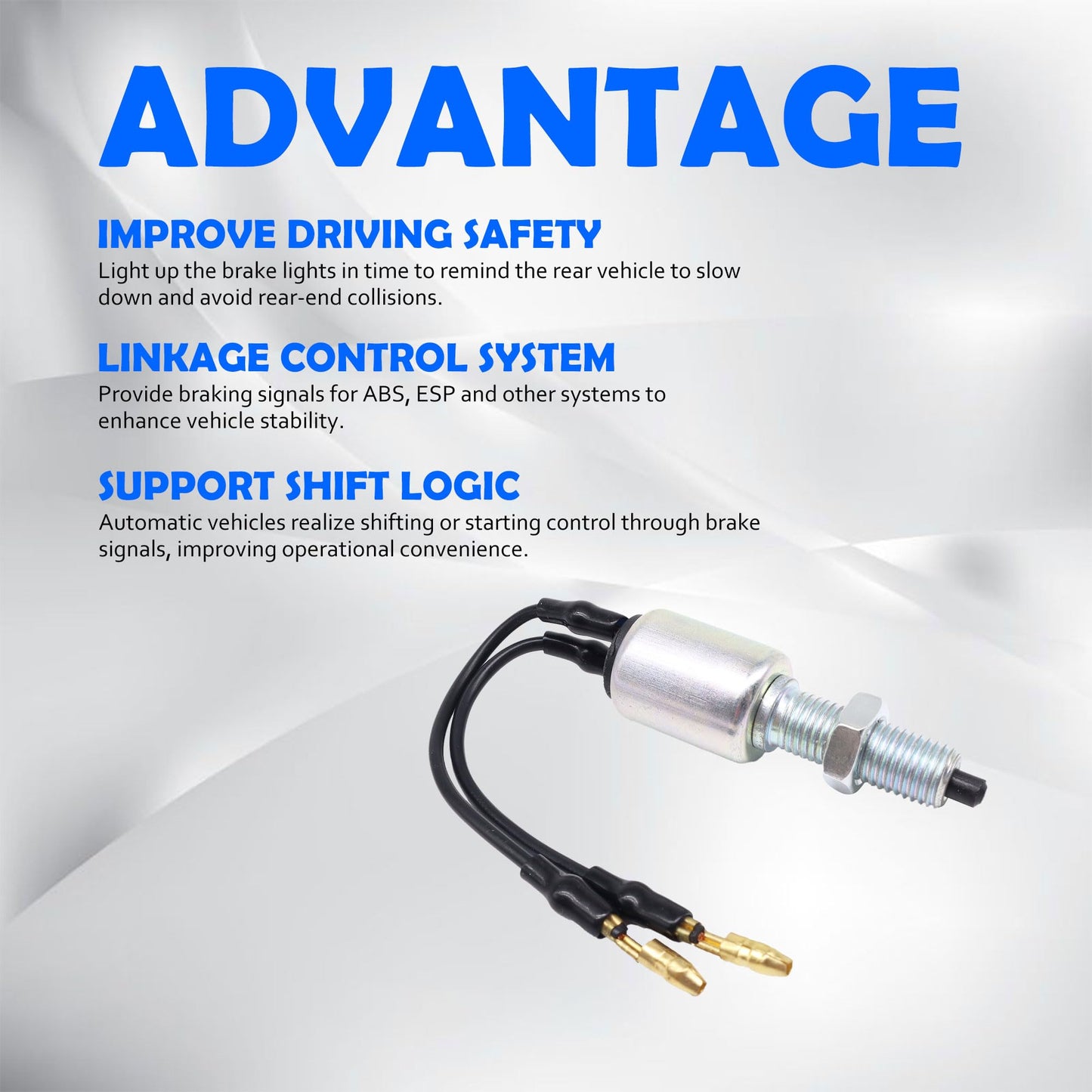 HiSport Brake Light Switch 201-1105 Compatible with Nissan 200sx 210 280zx 310 510 720 Pickup 810 Maxima Micra Pulsar Nx Sentra Stanza, 25320G9500