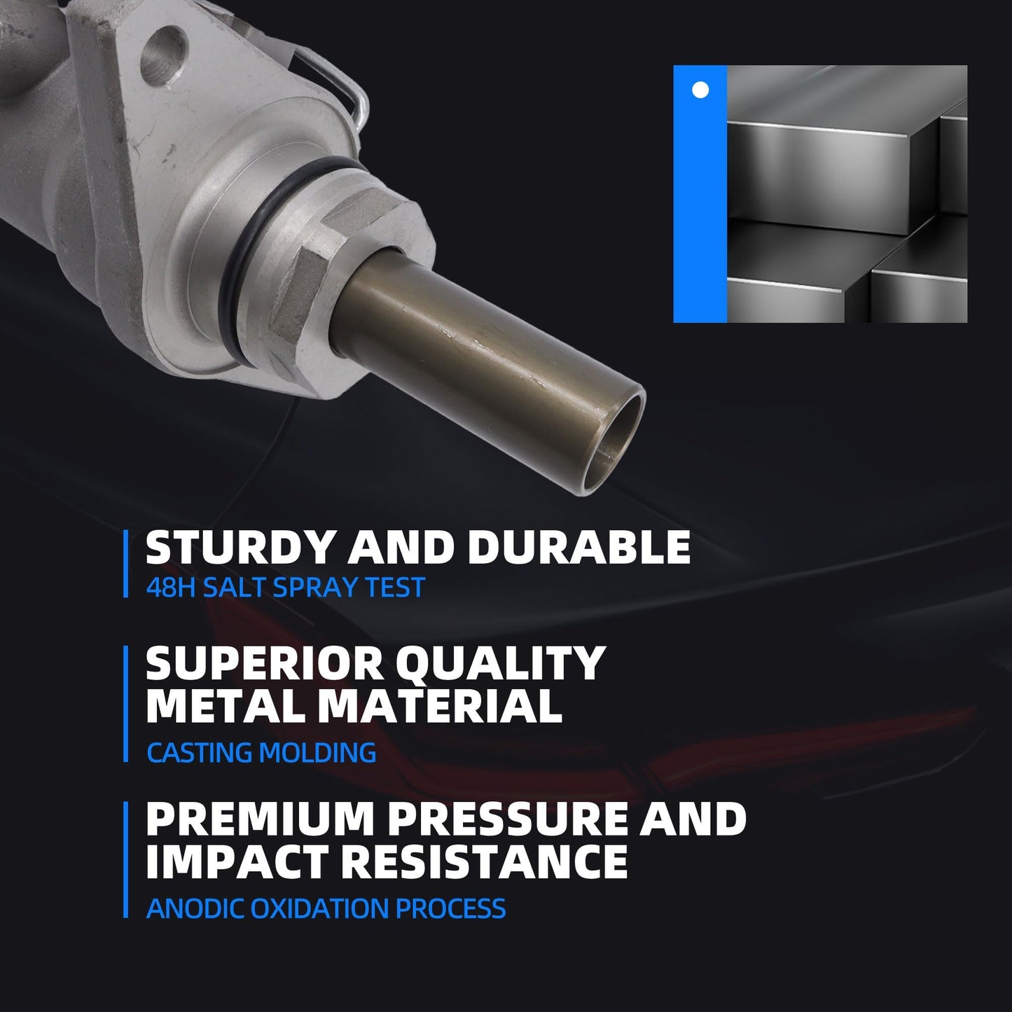 HiSport 4702804030 Brake Master Cylinder with Reservoir and Sensor Compatible with Vehicles Toyota Tacoma 2005 2006 2007, Automatic Transmission Replacement Part M630478