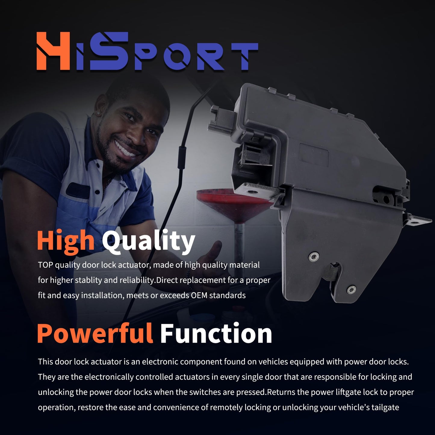 HiSport Rear Tailgate Trunk Latch Lock Actuator Compatible with BMW 128i 135i 135is 320i 323Ci 323i 325Ci 330i 325i 325xi 328i 330Ci 330i 330xi 335i xDrive 335is M3 M5 M6 Z4 for 937-866