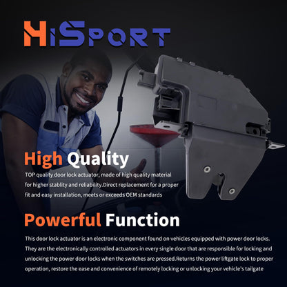 HiSport Rear Tailgate Trunk Latch Lock Actuator Compatible with BMW 128i 135i 135is 320i 323Ci 323i 325Ci 330i 325i 325xi 328i 330Ci 330i 330xi 335i xDrive 335is M3 M5 M6 Z4 for 937-866