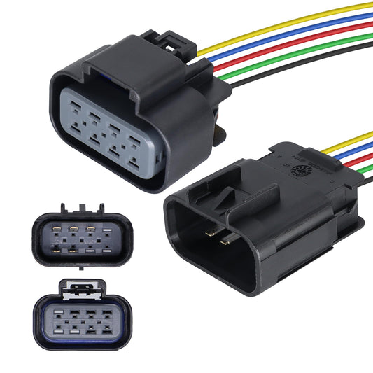 HiSport Headlights Connector Pigtail Plug Replacement for Chevrolet Silverado 2007-2014 Male and Femail Headlights Left and Right Connector Wire£¬Repalce 22853027, 22853028