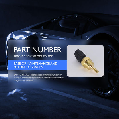 HiSport Engine Coolant Temperature Sensor - Compatible with Mitsubishi Dodge Chrysler Replaces 3922035710 TS337 MD182467 MD177572