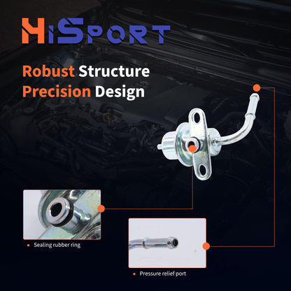 HiSport Fuel Injection Pressure Regulator 23280-62030 Compatible with Toyota 4Runner 1996-2002, Tacoma 1995-2004, T100 1995-1998, Tundra 2000-2004