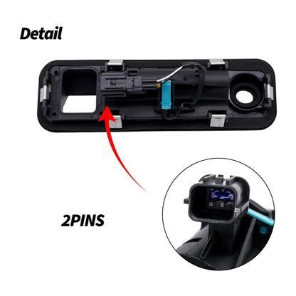 HiSport 81260-C1010 Rear Outside Trunk Lid Lock Handle Compatible with Hyundai Sonata 2015 2016 2017 with Rear Camera Hole Replacement for 81260C1010 Rear Tail Gate Trunk Hatch Release Handle Button