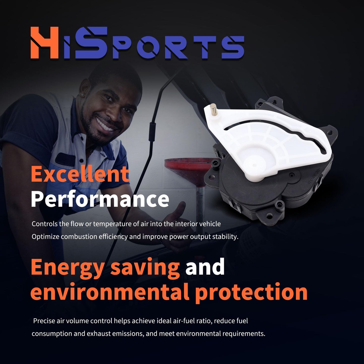HiSport HVAC Air Door Actuator - Compatible with Lexus 1998-2005 GS300 2001-2005 IS300 1999-2003 RX300 3.0L 1998-2000 GS400 4.0L 2002-2010 SC430 2001-2005 GS430 4.3L - Replace 8710630371