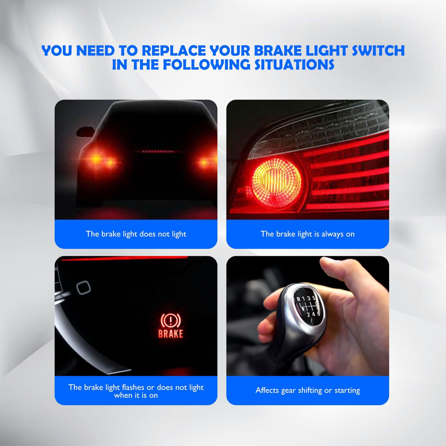 HiSport Brake Light Switch 201-1105 Compatible with Nissan 200sx 210 280zx 310 510 720 Pickup 810 Maxima Micra Pulsar Nx Sentra Stanza, 25320G9500