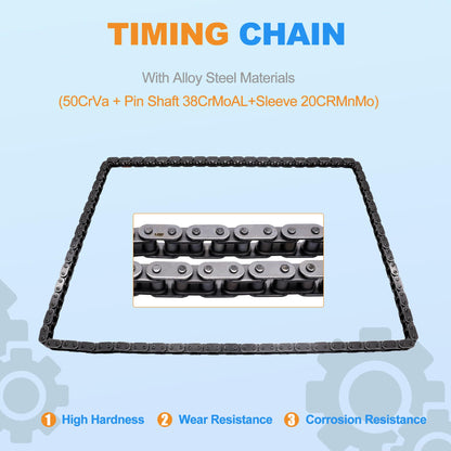 HiSport 11311439853 Engine Timing Chain Kit with Sprocket - Compatible with Mini Cooper 2007-2015 Cooper Paceman 2013-2016 Cooper Countryman 2011-2016 1.6L l4 - Replace 11317598956