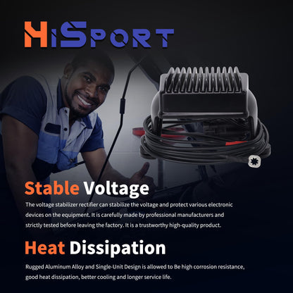 HiSport 7450502 Voltage Regulator Rectifier - Compatible with Harley Davidson Electra Glide Road Glide Road King 2002-2003 - Replace 74505-02