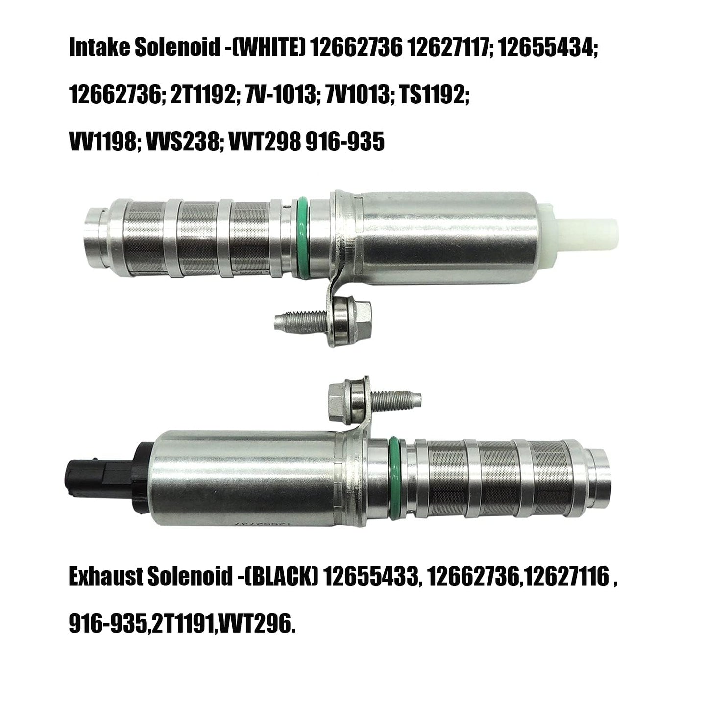 HiSport 12627117 2 PCS Engine Oil Control Variable Valve Timing VVT Solenoid Camshaft Compatible with Buick Envision Regal, Cadillac ATS CT6 CTS, Chevrolet Blazer Camaro, GMC Acadia Canyon Terrain