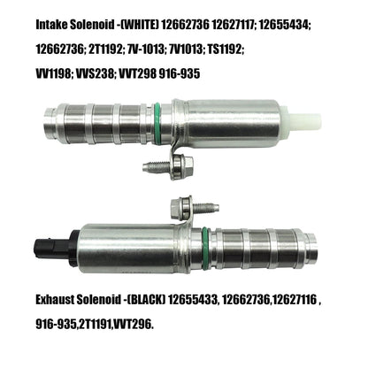 HiSport 12627117 2 PCS Engine Oil Control Variable Valve Timing VVT Solenoid Camshaft Compatible with Buick Envision Regal, Cadillac ATS CT6 CTS, Chevrolet Blazer Camaro, GMC Acadia Canyon Terrain