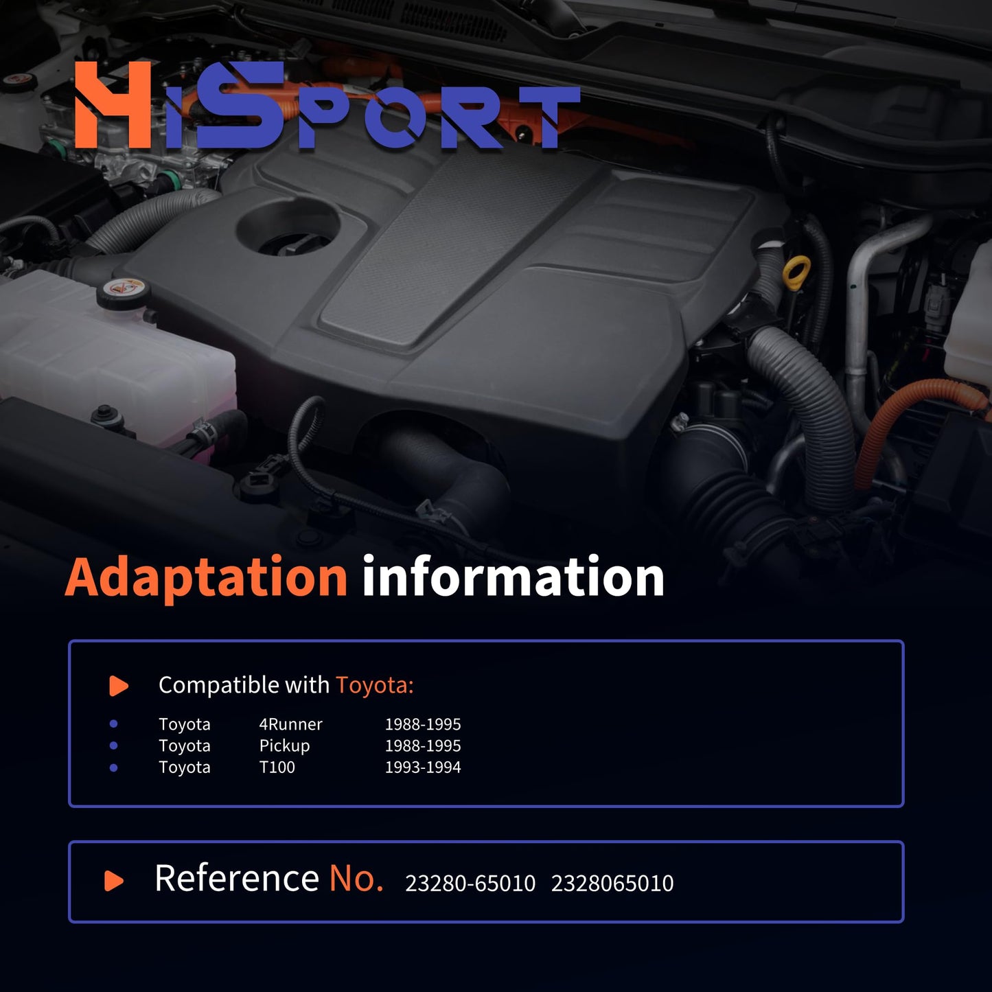 HiSport Fuel Injection Pressure Regulators - Compatible with Toyota 4Runner 1988-1995 Pickup1988-1995 T100 1993-1994 - Replace 23280-65010