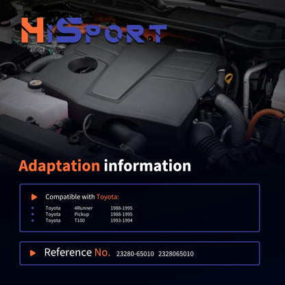 HiSport Fuel Injection Pressure Regulators - Compatible with Toyota 4Runner 1988-1995 Pickup1988-1995 T100 1993-1994 - Replace 23280-65010